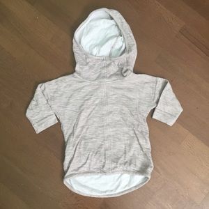 5T Old Navy Cowl neck knit hoodie, 3/4 sleeves